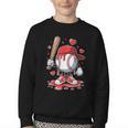 Baseball Drip Icecream Apparel Youth Boy Valentine Youth Crewneck Sweatshirt