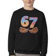 Baseball Drip Number 67 Player Six Seven Meme Youth Crewneck Sweatshirt Baseball Drip Number 67 Player Six Seven Meme Youth Crewneck Sweatshirt