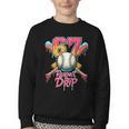 Baseball Drip Number 67 Player Sport For Men Women Kids Youth Crewneck Sweatshirt