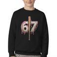 Baseball Drip Number 67 Sports Player Six Seven Meme Fan Youth Crewneck Sweatshirt Baseball Drip Number 67 Sports Player Six Seven Meme Fan Youth Crewneck Sweatshirt