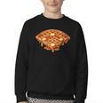 Baseball Dripping Waffle Field Youth Crewneck Sweatshirt