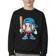 Baseball Drippy Style Apparel For Boys Youth Cool Baseball Youth Crewneck Sweatshirt Baseball Drippy Style Apparel For Boys Youth Cool Baseball Youth Crewneck Sweatshirt