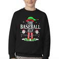 The Baseball Elf Christmas Sport Lovers Xmas Elf Youth Crewneck Sweatshirt The Baseball Elf Christmas Sport Lovers Xmas Elf Youth Crewneck Sweatshirt