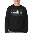 Baseball Game Day Team Sport Player Coach Batter Family Fans Youth Crewneck Sweatshirt Baseball Game Day Team Sport Player Coach Batter Family Fans Youth Crewneck Sweatshirt
