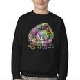 Baseball Glove Ice Cream Mardi Gras Dripping Boys Youth Kids Youth Crewneck Sweatshirt Baseball Glove Ice Cream Mardi Gras Dripping Boys Youth Kids Youth Crewneck Sweatshirt