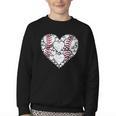 Baseball Heart Love Game Sports Fan Game Day Youth Crewneck Sweatshirt Baseball Heart Love Game Sports Fan Game Day Youth Crewneck Sweatshirt