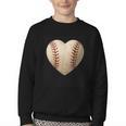 Baseball Heart Shape Valentines Day Love Boys Kids Men Youth Crewneck Sweatshirt Baseball Heart Shape Valentines Day Love Boys Kids Men Youth Crewneck Sweatshirt