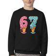 Baseball Ice Cream Drip 6 7 Kids 67 Birthday Youth Crewneck Sweatshirt Baseball Ice Cream Drip 6 7 Kids 67 Birthday Youth Crewneck Sweatshirt