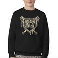 Baseball Ice Cream Drip 67 Camo Six Seven Meme Youth Crewneck Sweatshirt