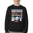 Baseball Ice Cream Drip Bonus Mom Of The Birthday Boy Youth Crewneck Sweatshirt Baseball Ice Cream Drip Bonus Mom Of The Birthday Boy Youth Crewneck Sweatshirt