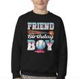 Baseball Ice Cream Drip Friend Of The Birthday Boy Youth Crewneck Sweatshirt Baseball Ice Cream Drip Friend Of The Birthday Boy Youth Crewneck Sweatshirt
