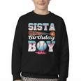 Baseball Ice Cream Drip Sista Of The Birthday Boy Youth Crewneck Sweatshirt Baseball Ice Cream Drip Sista Of The Birthday Boy Youth Crewneck Sweatshirt