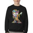 Baseball Ice Cream Dripping Dabbing Baseball Drip Youth Crewneck Sweatshirt Baseball Ice Cream Dripping Dabbing Baseball Drip Youth Crewneck Sweatshirt
