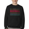 Baseball Layered Text Team Player Coach Youth Youth Crewneck Sweatshirt Baseball Layered Text Team Player Coach Youth Youth Crewneck Sweatshirt