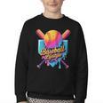 Baseball Lifestyle Drip Icecream Youth Crewneck Sweatshirt