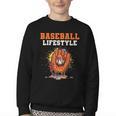 Baseball Lifestyle Ice Cream Drip Baseball Glove Crossed Bat Youth Crewneck Sweatshirt Baseball Lifestyle Ice Cream Drip Baseball Glove Crossed Bat Youth Crewneck Sweatshirt
