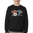 Baseball Lover Drip Number 67 Player 67th Birthday Meme Youth Crewneck Sweatshirt