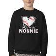 Baseball Nonnie Baseball Heart Youth Crewneck Sweatshirt Baseball Nonnie Baseball Heart Youth Crewneck Sweatshirt