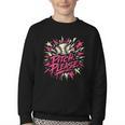 Baseball Phrase With Stars Youth Crewneck Sweatshirt