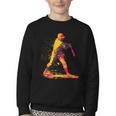 Baseball Player Youth Crewneck Sweatshirt Baseball Player Youth Crewneck Sweatshirt