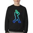 Baseball Player Graphic Youth Crewneck Sweatshirt Baseball Player Graphic Youth Crewneck Sweatshirt