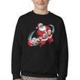 Baseball Santa 67 Christmas Xmas Pajamas Boys Youth Crewneck Sweatshirt Baseball Santa 67 Christmas Xmas Pajamas Boys Youth Crewneck Sweatshirt