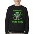 Baseball St Patrick's Day Irish Shamrock Trendy Youth Crewneck Sweatshirt Baseball St Patrick's Day Irish Shamrock Trendy Youth Crewneck Sweatshirt