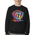 Baseball Stuff Six Seven 67 Ice Cream Drip 6 7 Baseball Kids Youth Crewneck Sweatshirt Baseball Stuff Six Seven 67 Ice Cream Drip 6 7 Baseball Kids Youth Crewneck Sweatshirt