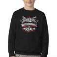 Baseball Withdrawal Is Real Youth Crewneck Sweatshirt Baseball Withdrawal Is Real Youth Crewneck Sweatshirt