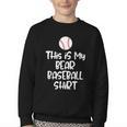 Bear Baseball Shirt For Players Fans And Moms Youth Crewneck Sweatshirt Bear Baseball Shirt For Players Fans And Moms Youth Crewneck Sweatshirt