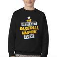 Best Baseball Umpire Job Occupation Youth Crewneck Sweatshirt Best Baseball Umpire Job Occupation Youth Crewneck Sweatshirt