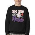Big Bro Rookie Of Year 1st Birthday Baseball Theme Matching Youth Crewneck Sweatshirt Big Bro Rookie Of Year 1st Birthday Baseball Theme Matching Youth Crewneck Sweatshirt