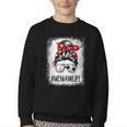 Bleached Memaw Life Soccer Messy Bun Baseball Game Day Youth Crewneck Sweatshirt Bleached Memaw Life Soccer Messy Bun Baseball Game Day Youth Crewneck Sweatshirt