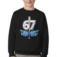 Blue Camo Baseball 67 Six Seven Camo Ice Cream Drip Boy Teen Youth Crewneck Sweatshirt Blue Camo Baseball 67 Six Seven Camo Ice Cream Drip Boy Teen Youth Crewneck Sweatshirt