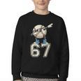 Boys Kids 67 Six Seven Sunglasses Dabbing Baseball Lover Youth Crewneck Sweatshirt Boys Kids 67 Six Seven Sunglasses Dabbing Baseball Lover Youth Crewneck Sweatshirt