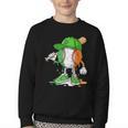 Boys St Patricks Day Irish Flag Kids Baseball Ice Cream Drip Youth Crewneck Sweatshirt Boys St Patricks Day Irish Flag Kids Baseball Ice Cream Drip Youth Crewneck Sweatshirt