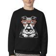 Bulldog Mascot Sports Fan Football Basketball Baseball Youth Crewneck Sweatshirt Bulldog Mascot Sports Fan Football Basketball Baseball Youth Crewneck Sweatshirt