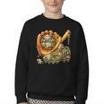 Camo Ice Cream Drip Baseball Stuff Baseball Drip Boys Youth Crewneck Sweatshirt