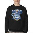 Champions 2025 Baseball Retro Athletic Celebration Theme Youth Crewneck Sweatshirt