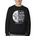 Christian Baseball Men Boy Player Team Religious Philippians Youth Crewneck Sweatshirt Christian Baseball Men Boy Player Team Religious Philippians Youth Crewneck Sweatshirt