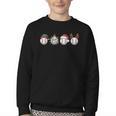 Christmas Baseball Player X-Mas Balls Youth Crewneck Sweatshirt Christmas Baseball Player X-Mas Balls Youth Crewneck Sweatshirt