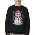 Christmas Baseball Snowman Xmas Pajamas Women Men Boys Youth Crewneck Sweatshirt Christmas Baseball Snowman Xmas Pajamas Women Men Boys Youth Crewneck Sweatshirt