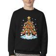 Christmas Baseball Tree Lights Xmas Youth Crewneck Sweatshirt Christmas Baseball Tree Lights Xmas Youth Crewneck Sweatshirt