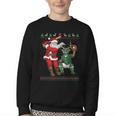 Christmas Santa Baseball Ugly Sweater Youth Crewneck Sweatshirt