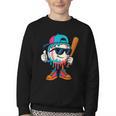 Cool Baseball Drip For Boys Ice Cream Drip Baseball Kids Youth Crewneck Sweatshirt Cool Baseball Drip For Boys Ice Cream Drip Baseball Kids Youth Crewneck Sweatshirt