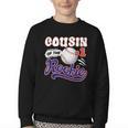 Cousin Rookie Of Year 1st Birthday Baseball Theme Matching Youth Crewneck Sweatshirt Cousin Rookie Of Year 1st Birthday Baseball Theme Matching Youth Crewneck Sweatshirt