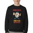 Cute Baseball Fan Weekend Forecast Change Of Beer And Hotdog Youth Crewneck Sweatshirt Cute Baseball Fan Weekend Forecast Change Of Beer And Hotdog Youth Crewneck Sweatshirt
