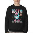 Dabbing Drippy 100th Days Of School Baseball Ice Cream Drip Youth Crewneck Sweatshirt Dabbing Drippy 100th Days Of School Baseball Ice Cream Drip Youth Crewneck Sweatshirt