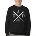 Dad Est 2026 Father Loading New Dad Baseball Pocket Youth Crewneck Sweatshirt Dad Est 2026 Father Loading New Dad Baseball Pocket Youth Crewneck Sweatshirt