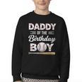 Daddy Of The Birthday Boy Baseball Matching Family Youth Crewneck Sweatshirt
